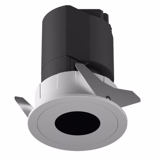 12W Ra>92 Refletor embutido ajustável de teto interno COB LED Wallwasher Spotlight para residências de hotéis, vilas, escritórios, showroom, lojas, shopping centers, luz embutida
