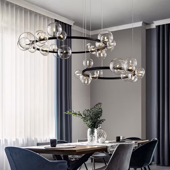 Tpstar iluminação personalizável iluminação led decoração para casa led moderno luxo cristal led luz grande lustre